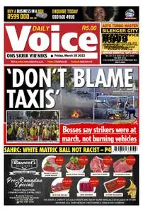 Daily Voice – 25 March 2022