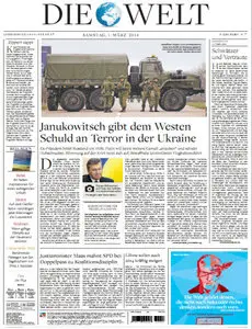 Die Welt am 01 Maerz 2014