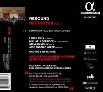Orchester Wiener Akademie, Martin Haselböck - Beethoven: Resound Vol. 5 - Symphony No. 9 (2017)