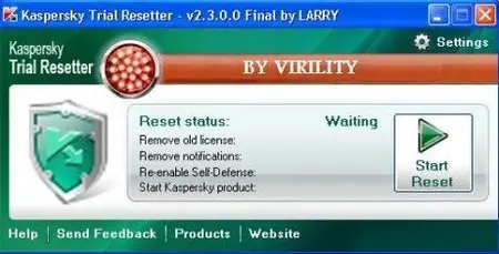 Kaspersky 2010 Trial Resetter 2.3.0.0