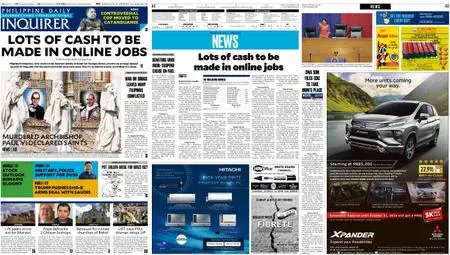Philippine Daily Inquirer – October 15, 2018