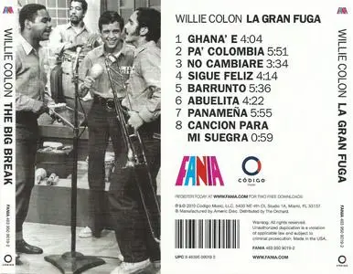 Willie Colon - The Big Break (1970) {Fania 4639509019-2 rel 2010}