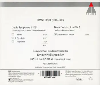 Daniel Barenboim, Berliner Philharmoniker - Franz Liszt: Dante Symphony & Dante Sonata (1994)