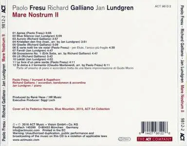Paolo Fresu / Richard Galliano / Jan Lundgren - Mare Nostrum II (2016) {ACT}