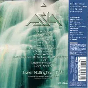 Asia - Live In Nottingham 1990 (1997) {2009, Japanese Limited Edition, Remastered}