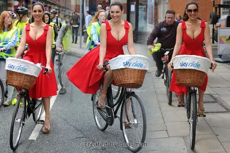 Kelly Brook - Sky Ride Manchester July 15, 2012 (Update)