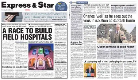 Express and Star Sandwell Edition – March 26, 2020