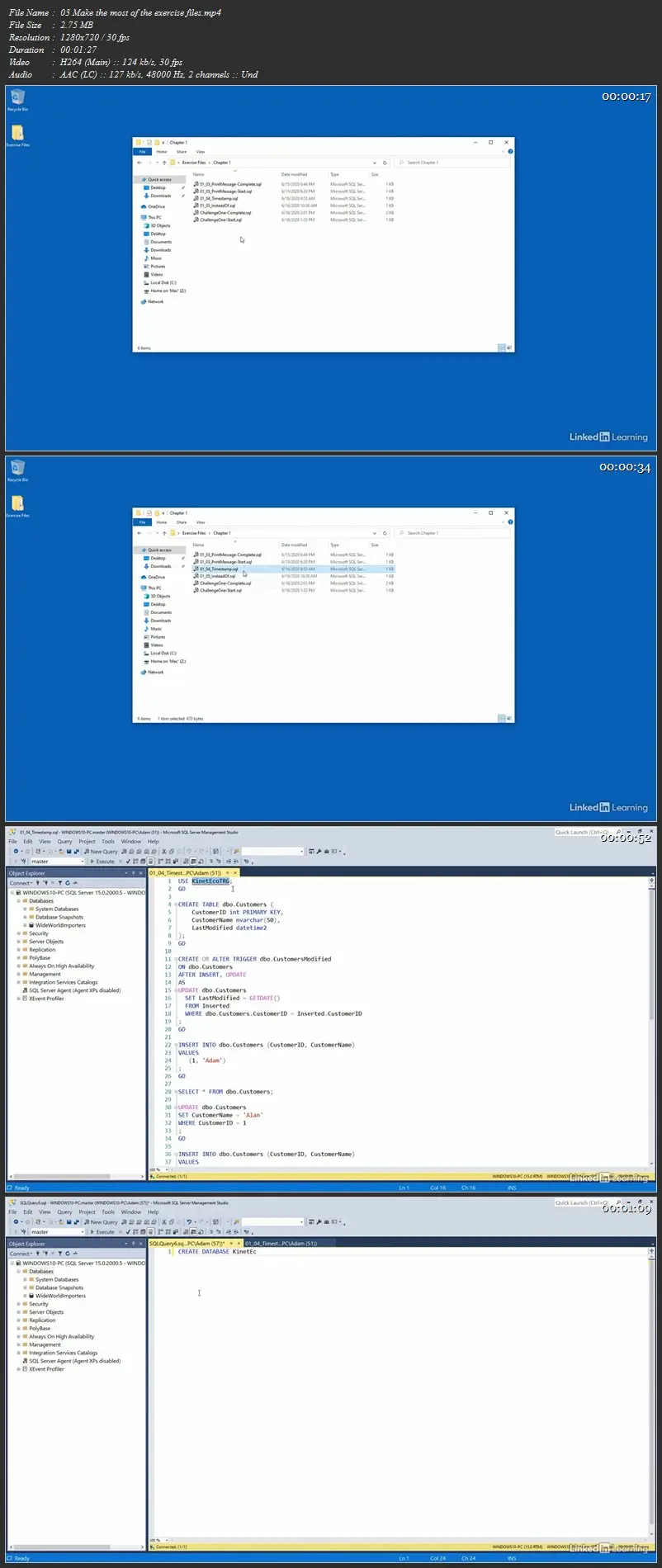 SQL Server Database Triggers
