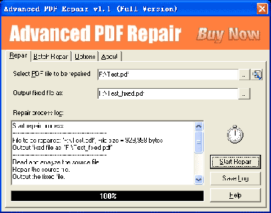 Advanced PDF Repair v1.1