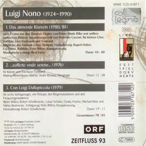 Luigi Nono - Das atmende Klarsein (1994)