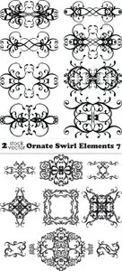 Vectors - Ornate Swirl Elements 7