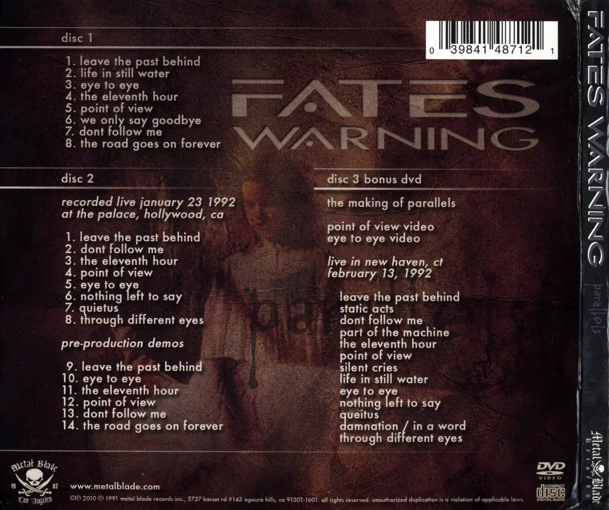 fates warning parallels torrents flac