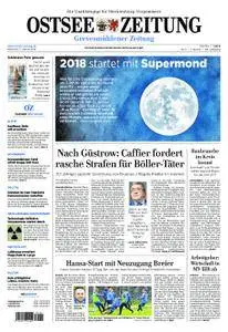 Ostsee Zeitung Grevesmühlener Zeitung - 03. Januar 2018