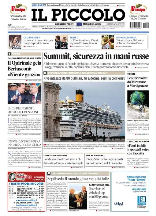 Il Piccolo Trieste/Gorizia - 25.11.2013