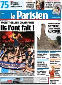 Le Parisien + Cahier Paris du Lundi 21 Mai 2012