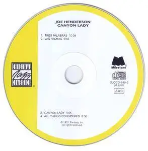 Joe Henderson - Canyon Lady (1975) [1997, Remastered Reissue]