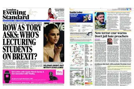 London Evening Standard – October 24, 2017
