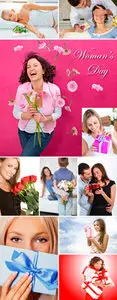 Stock Photo - Woman with Gifts