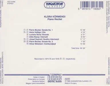 Klára Körmendi - Piano Recital (1995)