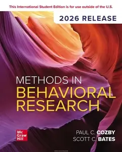 Methods in Behavioral Research: 2026 Release