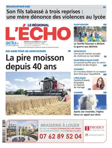 L'Echo Le Régional - 25 Septembre 2024