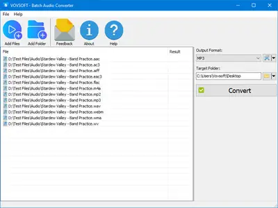 VovSoft Batch Audio Converter 1.4