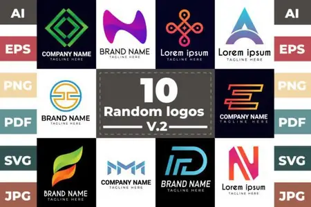 10 Random Logos Vector Design Templates