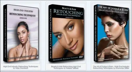 High End Industry Photoshop Retouching Techniques Series One, Two & Three