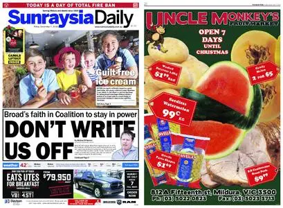 Sunraysia Daily – December 07, 2018