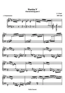 BachJS - Six Partitas (Clavierubung part I): No. 5