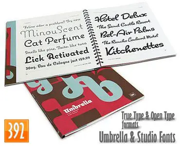 Studio and Umbrella Fonts Collection