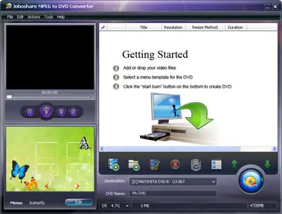 Joboshare MPEG to DVD Converter 3.2.2.0111