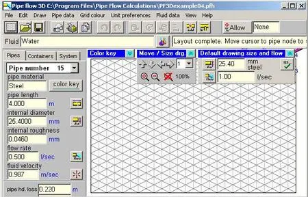 Pipe Flow 3D - Tool for Pressure Loss Calculations