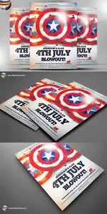 CreativeMarket 4th July Blowout Flyer Template