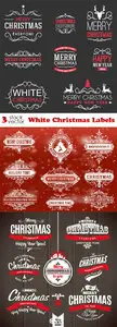 Vectors - White Christmas Labels