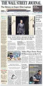 The Wall Street Journal Europe  June 22 2016