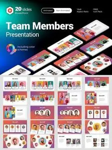 Team Members Presentation PowerPoint, Keynote and Google Slides