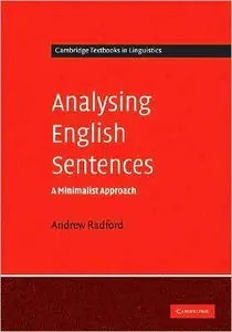 Analysing English Sentences: A Minimalist Approach (repost)