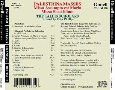Peter Phillips, The Tallis Scholars - Palestrina: Missa Assumpta est Maria & Missa Sicut lilium (2001)