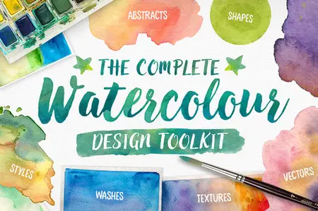 CreativeMarket - Complete Watercolour Design Toolkit