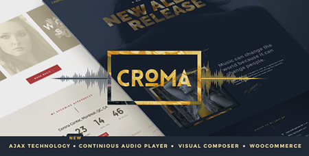 ThemeForest - Croma v2.2.1 - Responsive Music WordPress Theme with Ajax and Continuous Playback - 15182698