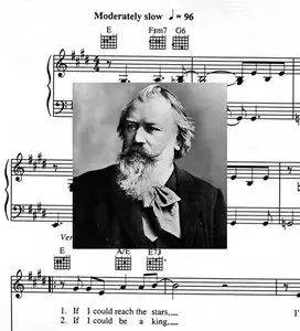 Johannes Brahms Sheet Music For Piano, Guitare, Lyrics
