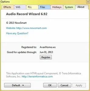 Audio Record Wizard 6.92