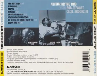 Arthur Blythe Trio - Spirits In The Field (2000)