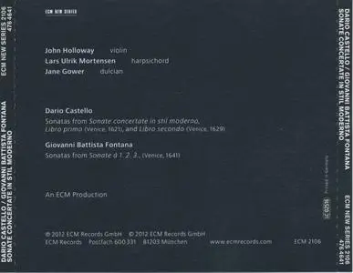 John Holloway / Dario Castello and Giovanni Battista Fontana - Sonate Concertate (2012) {ECM 2106}