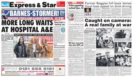 Express and Star Sandwell Edition – October 08, 2018