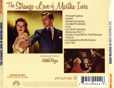 Miklos Rozsa - The Strange Love of Martha Ivers: Music from the Motion Picture (1946) Limited Edition 2012