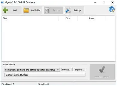 Mgosoft PCL To PDF Converter 12.2.3