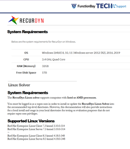FunctionBay RecurDyn 2024.0