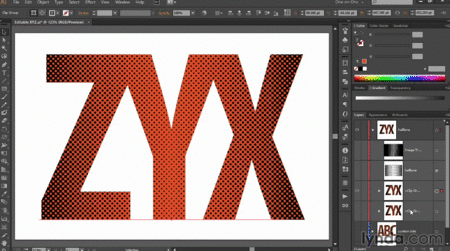 Designs dekeConstructed: Gradient Dot Patterns with Illustrator